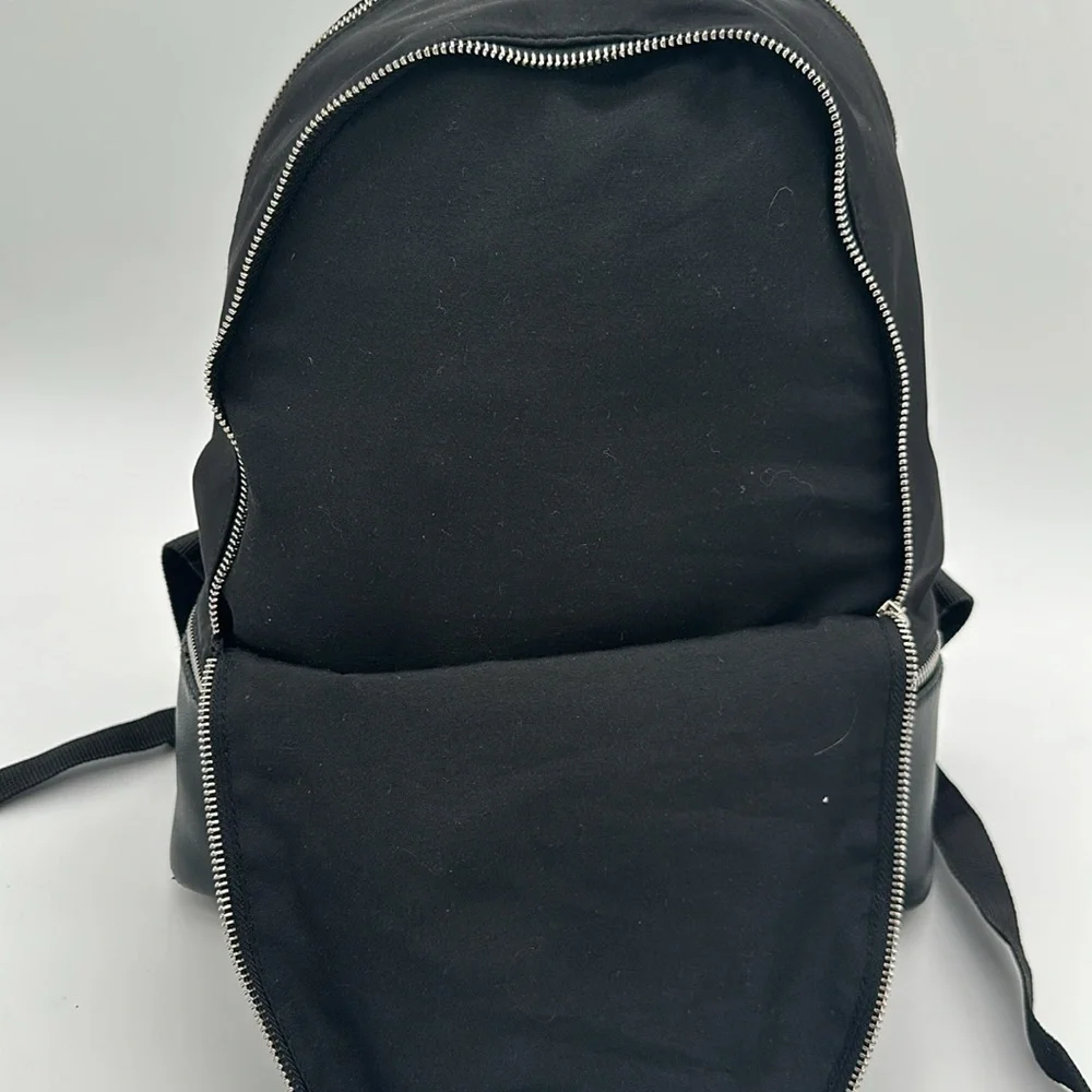 Madden Girl Backpack Black 2 Zip Sections Logo Padded Strap